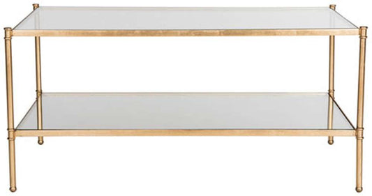 Safavieh - Aslan Coffee Table - Gold - Clear - FOX2565A veiw 1