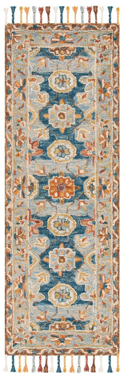 Safavieh - Aspen 110A Grey Navy - 2.3" X 10" - APN110A-210 view 1