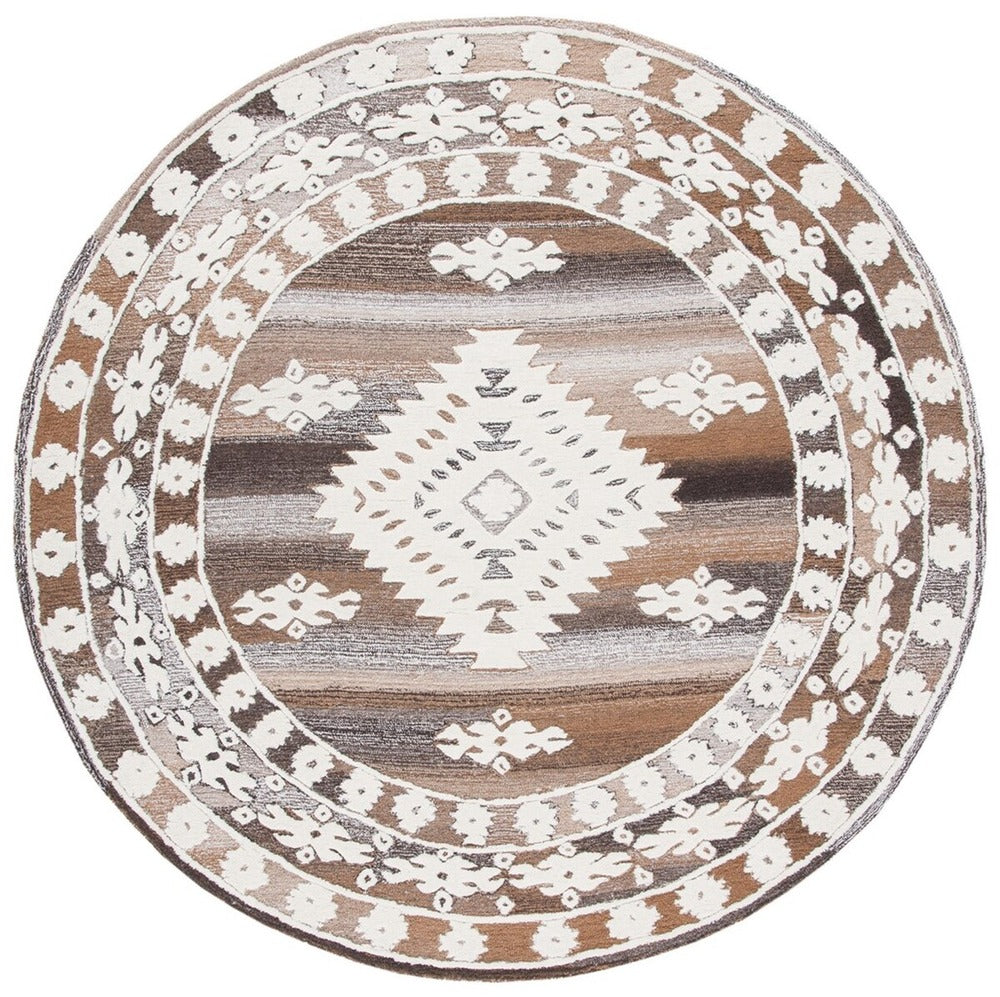 Safavieh - Aspen 550A Ivory Lt Brown - 3" X 3" - APN550A-3R view 1