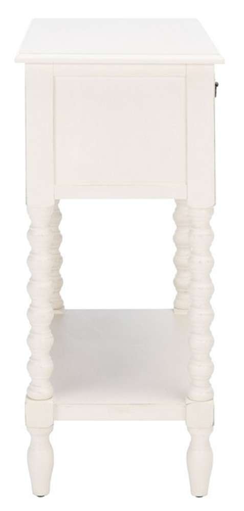 Safavieh - Athena 3 Drawer Console Table - Distressed White  - CNS5703A veiw 4