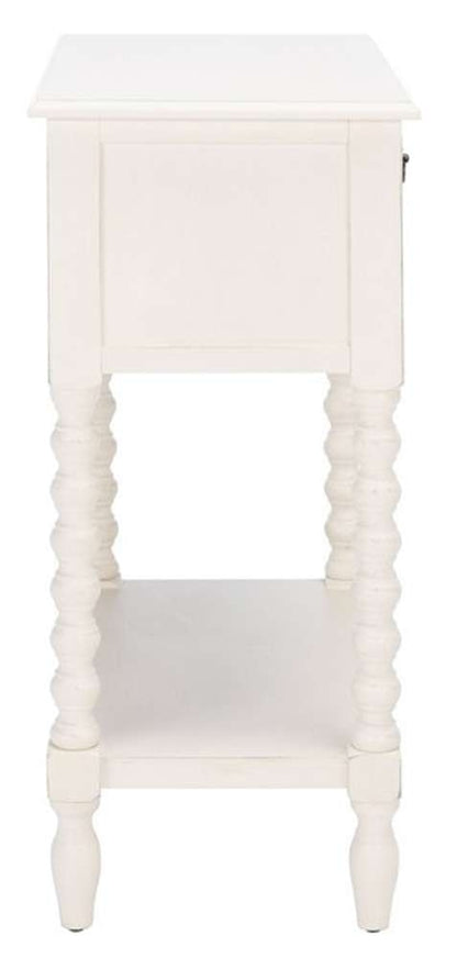 Safavieh - Athena 3 Drawer Console Table - Distressed White  - CNS5703A veiw 4