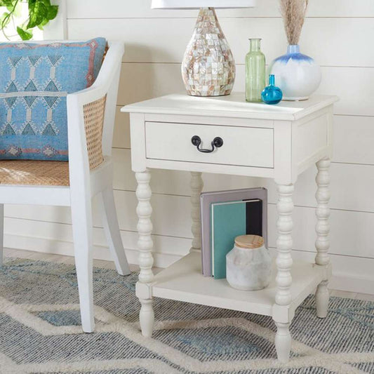 Safavieh - Athena Accent Table - Distressed White  - ACC5703A veiw 2