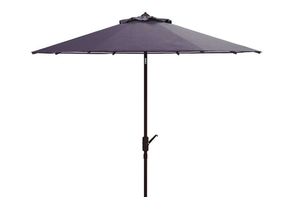 Safavieh - Athens 11Ft Crank Umbrella - Navy - White - PAT8107A veiw 1