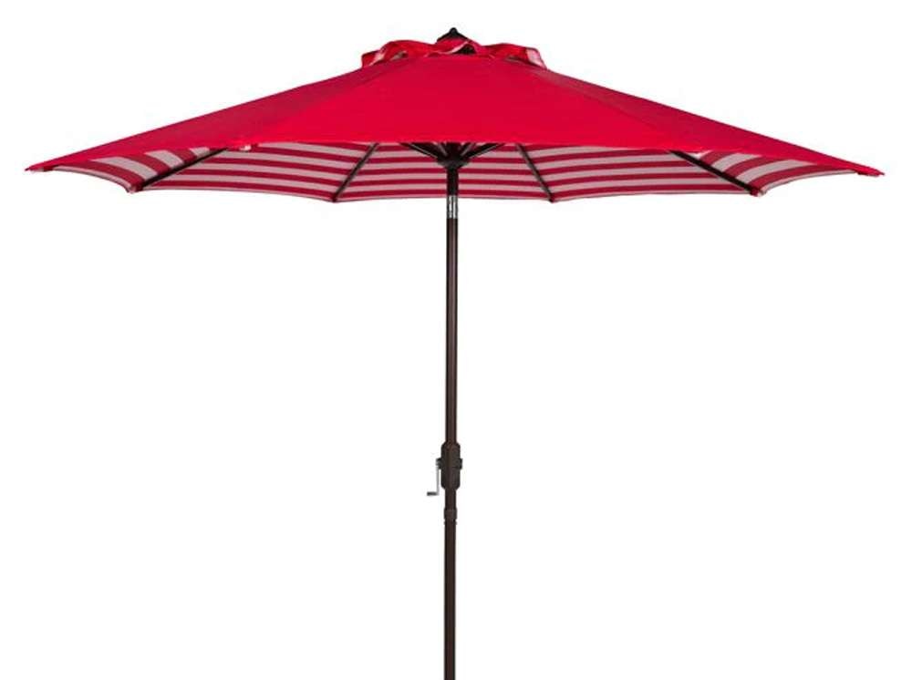 Safavieh - Athens 11Ft Crank Umbrella - Red - PAT8107F veiw 1