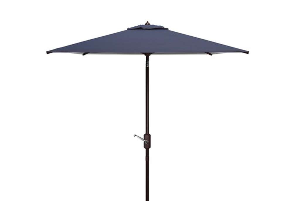 Safavieh - Athens 7.5Square Umbrella - Navy - White - PAT8407A veiw 1