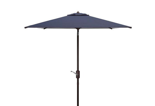 Safavieh - Athens 7.5Square Umbrella - Navy - White - PAT8407A veiw 1
