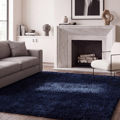 Safavieh - Atlantis Shag 100N Navy - 9" X 12" - ATS100N-9 view 2