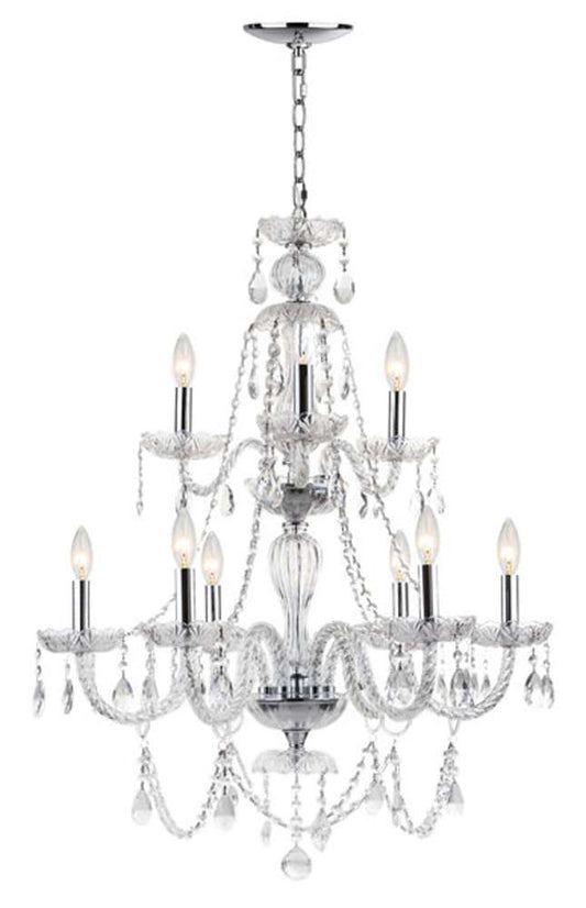 Safavieh - Aura Chandelier - Clear - Chrome - LIT4434A veiw 1