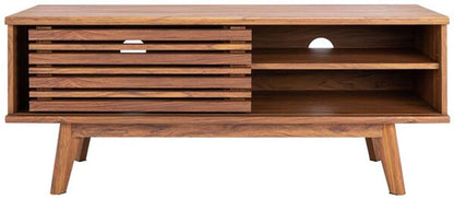 Safavieh - Aurelio 1 Shelf Media Stand - Walnut - MED9600A veiw 1