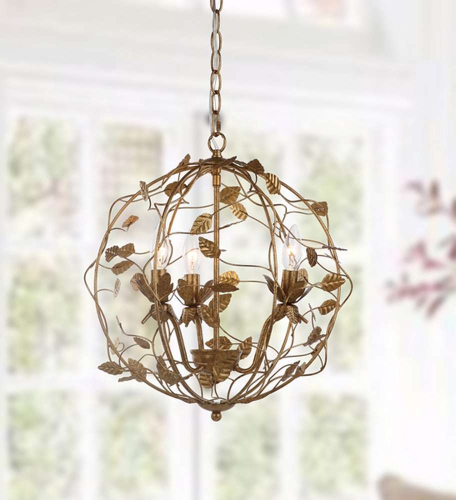 Safavieh - Austen 3Lt 17in Chandelier - Gold - CHA4007A veiw 1
