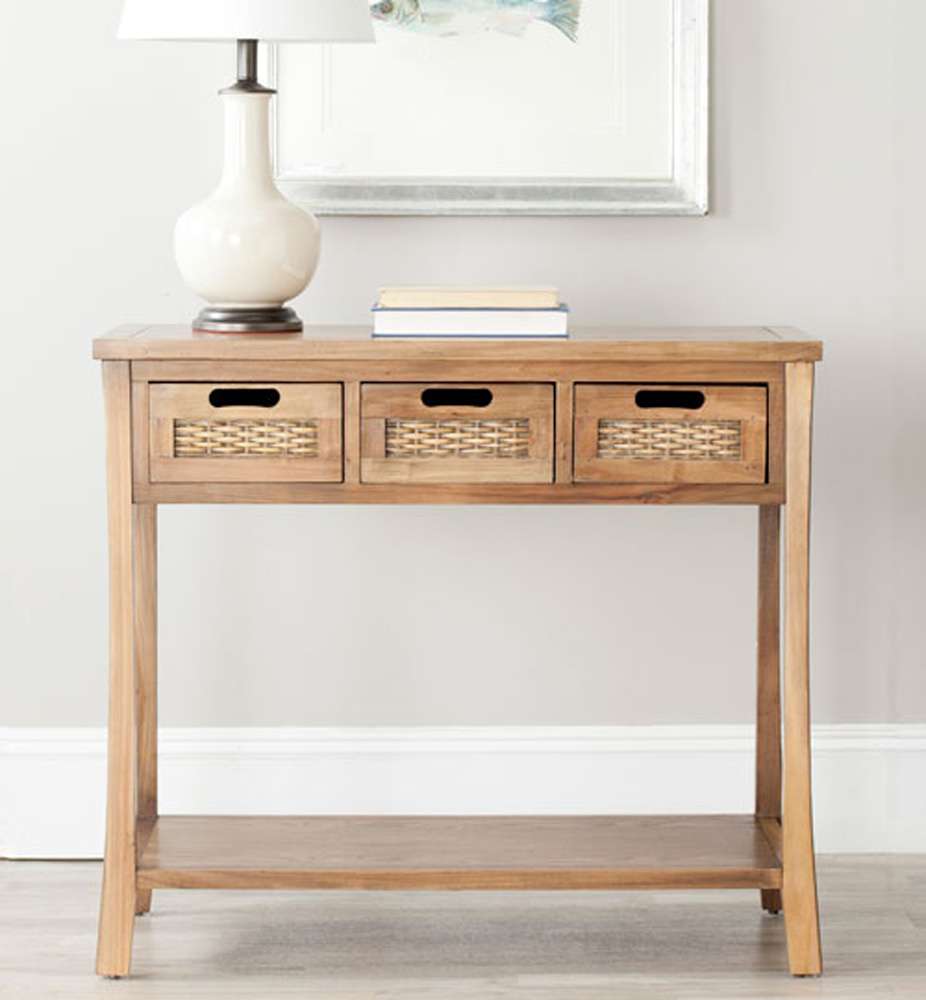 Safavieh - Autumn 3 Drw Console - Oak - AMH6510B veiw 2