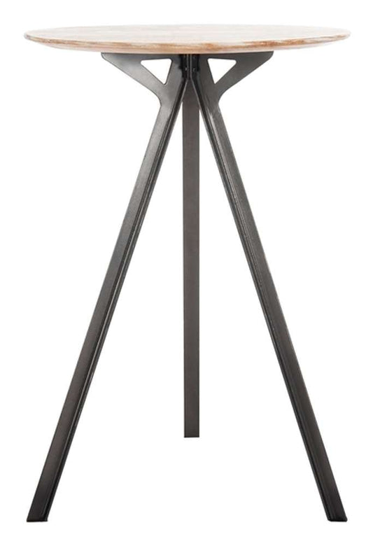 Safavieh - Axel Tripod Pub Table - Grey Wash - Black - DTB3700A veiw 1