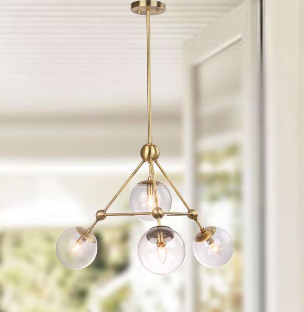 Safavieh - Bain 4Lt 32 Inch Pendant - Bronze - PND4006A veiw 1