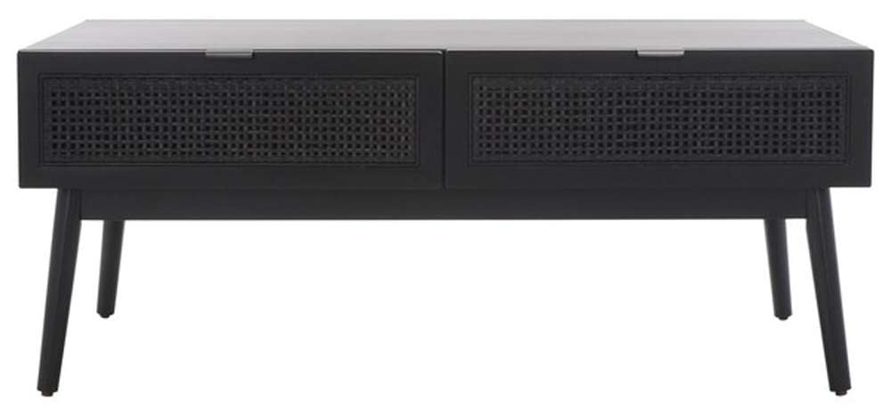 Safavieh - Baisley 2 Drawer Coffee Table - Black - COF5000B veiw 1