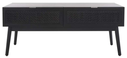 Safavieh - Baisley 2 Drawer Coffee Table - Black - COF5000B veiw 1