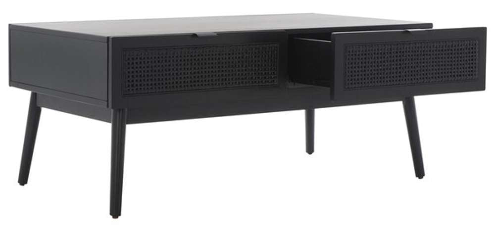 Safavieh - Baisley 2 Drawer Coffee Table - Black - COF5000B veiw 4