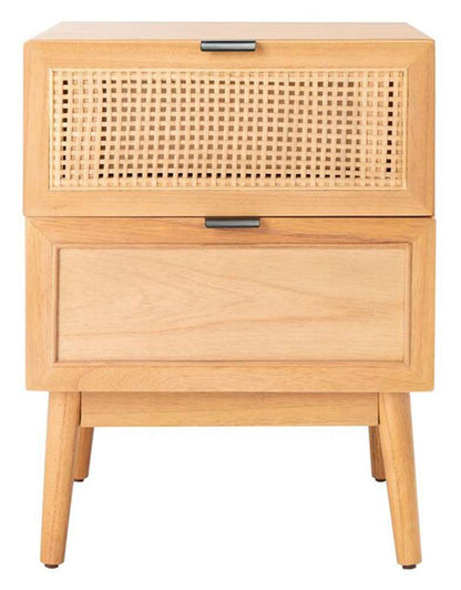 Safavieh - Baisley 2Drw Rattan Night Stand - Natural - NST5003A veiw 1