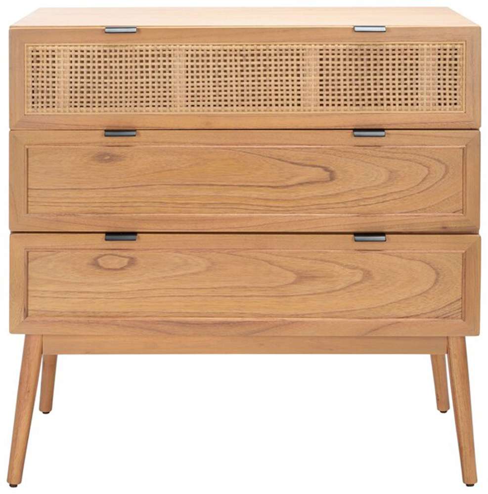 Safavieh - Baisley 3 Drawer Rattan Chest - Natural - CHS5000A veiw 1