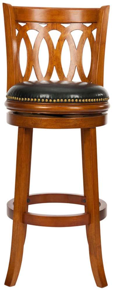 Safavieh - Baldwin Barstool - Oak - Black - FOX7004A veiw 1