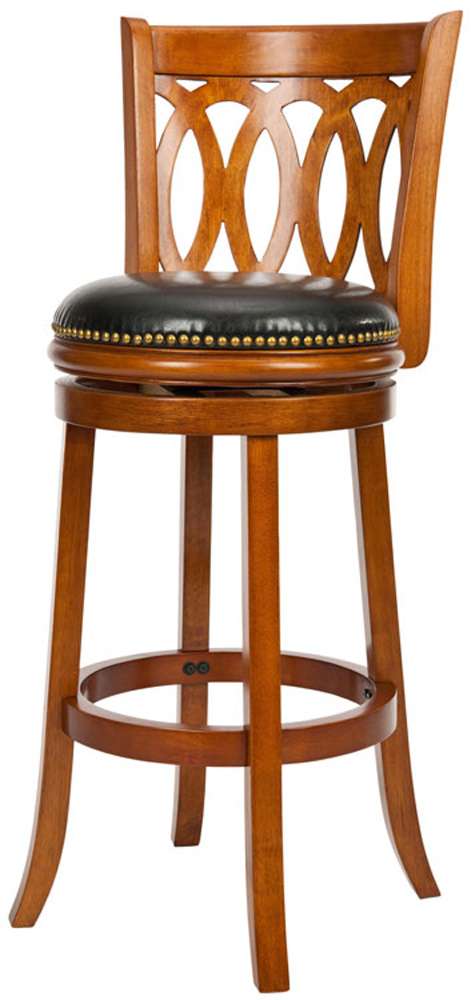 Safavieh - Baldwin Barstool - Oak - Black - FOX7004A veiw 2