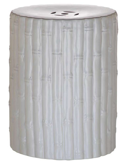 Safavieh - Bamboo Garden Stool - White - ACS4553B veiw 1