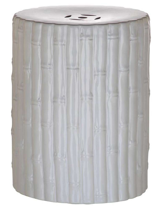 Safavieh - Bamboo Garden Stool - White - ACS4553B veiw 1