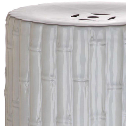Safavieh - Bamboo Garden Stool - White - ACS4553B veiw 2