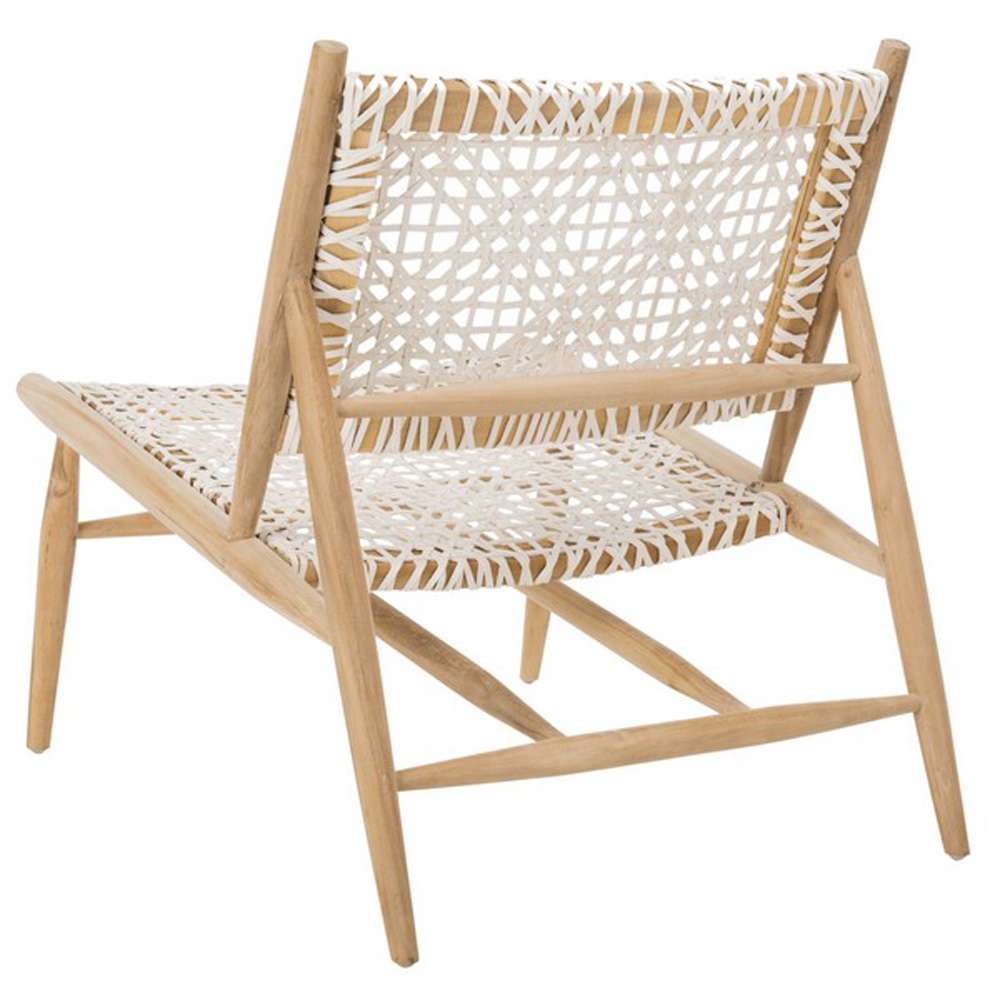 Safavieh - Bandelier Accent Chair - White - Natural - ACH1000A veiw 1