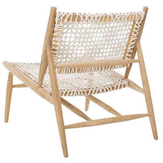 Safavieh - Bandelier Accent Chair - White - Natural - ACH1000A veiw 1