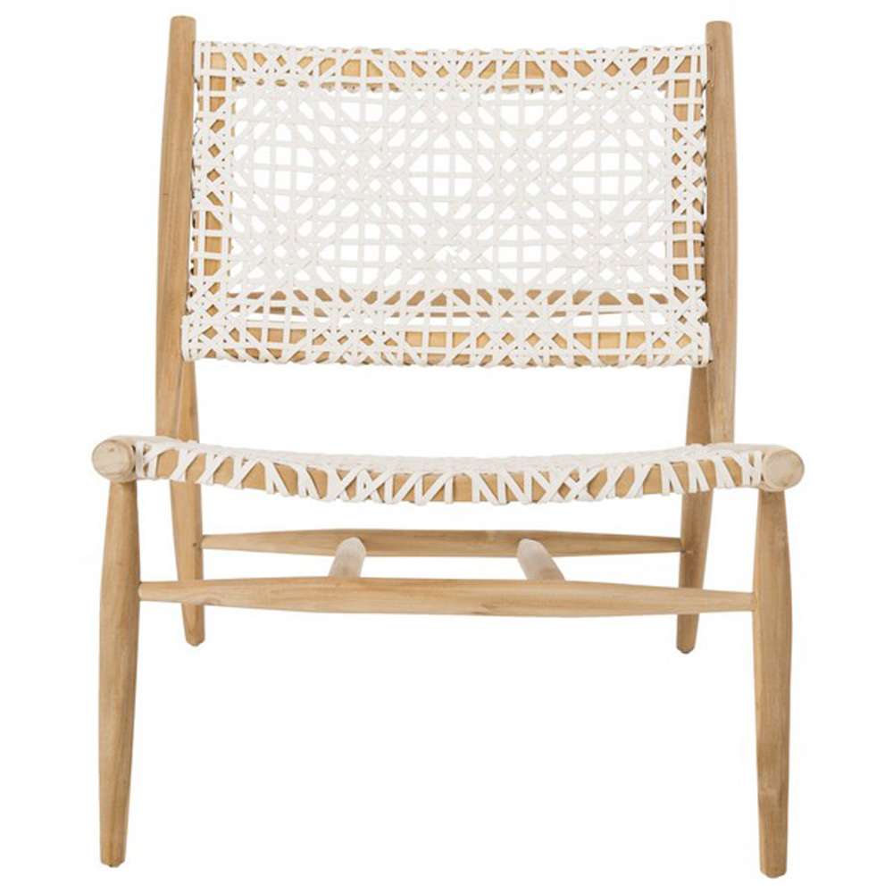 Safavieh - Bandelier Accent Chair - White - Natural - ACH1000A veiw 2