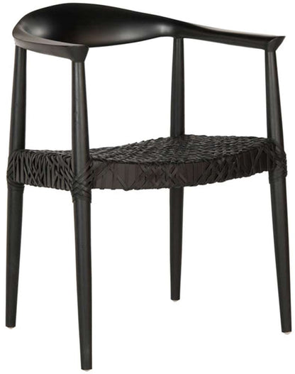 Safavieh - Bandelier Arm Chair - Black - Black - FOX1003B veiw 3