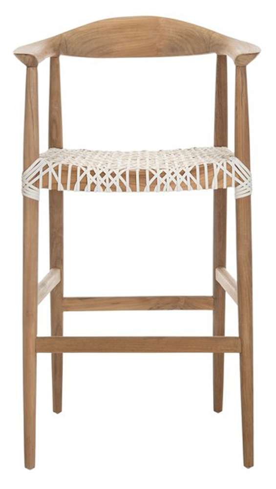 Safavieh - Bandelier Barstool - Natural - White - BST1005A veiw 1