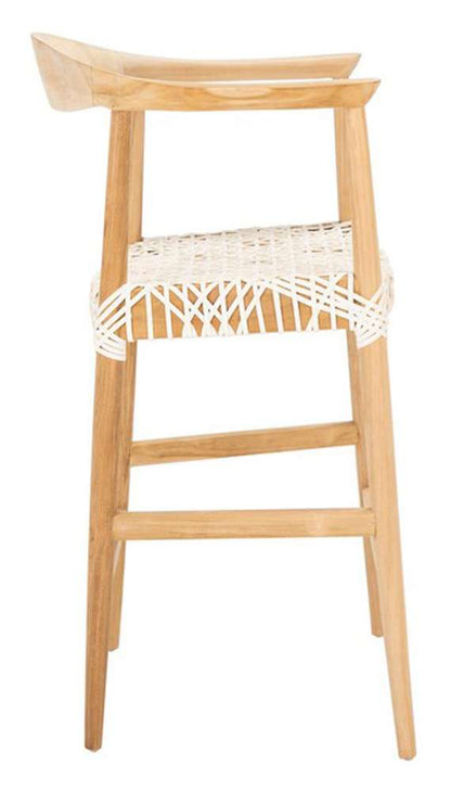 Safavieh - Bandelier Counter Stool - Natural - White - BST1006A veiw 3