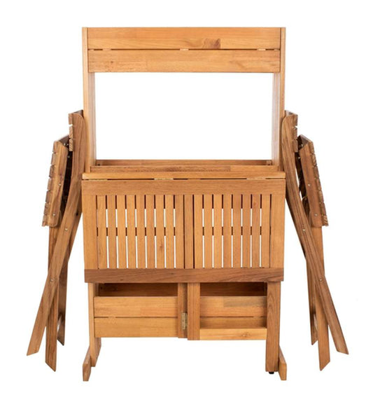 Safavieh - Barley Flower Shelf Bistro Set - Natural - PAT7047A veiw 1