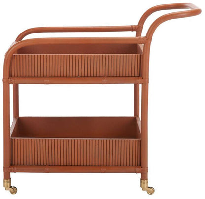 Safavieh - Couture - Barnette Rattan Pole Barcart - Amber - CWK2006A veiw 1