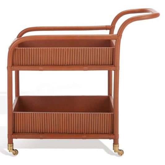 Safavieh - Couture - Barnette Rattan Pole Barcart - Amber - CWK2006A veiw 2