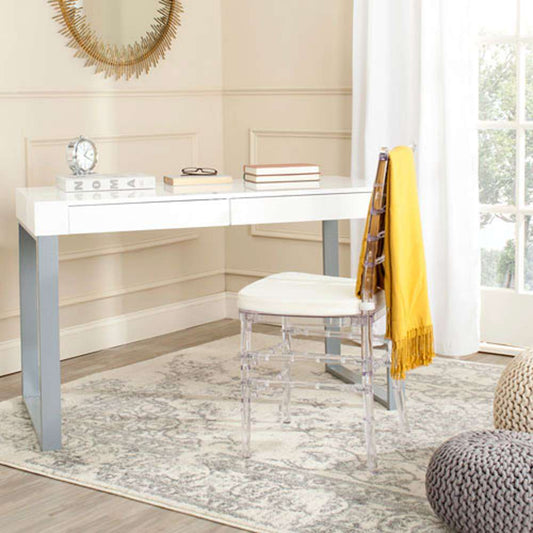 Safavieh - Barton Desk - White - Grey - FOX2206A veiw 2