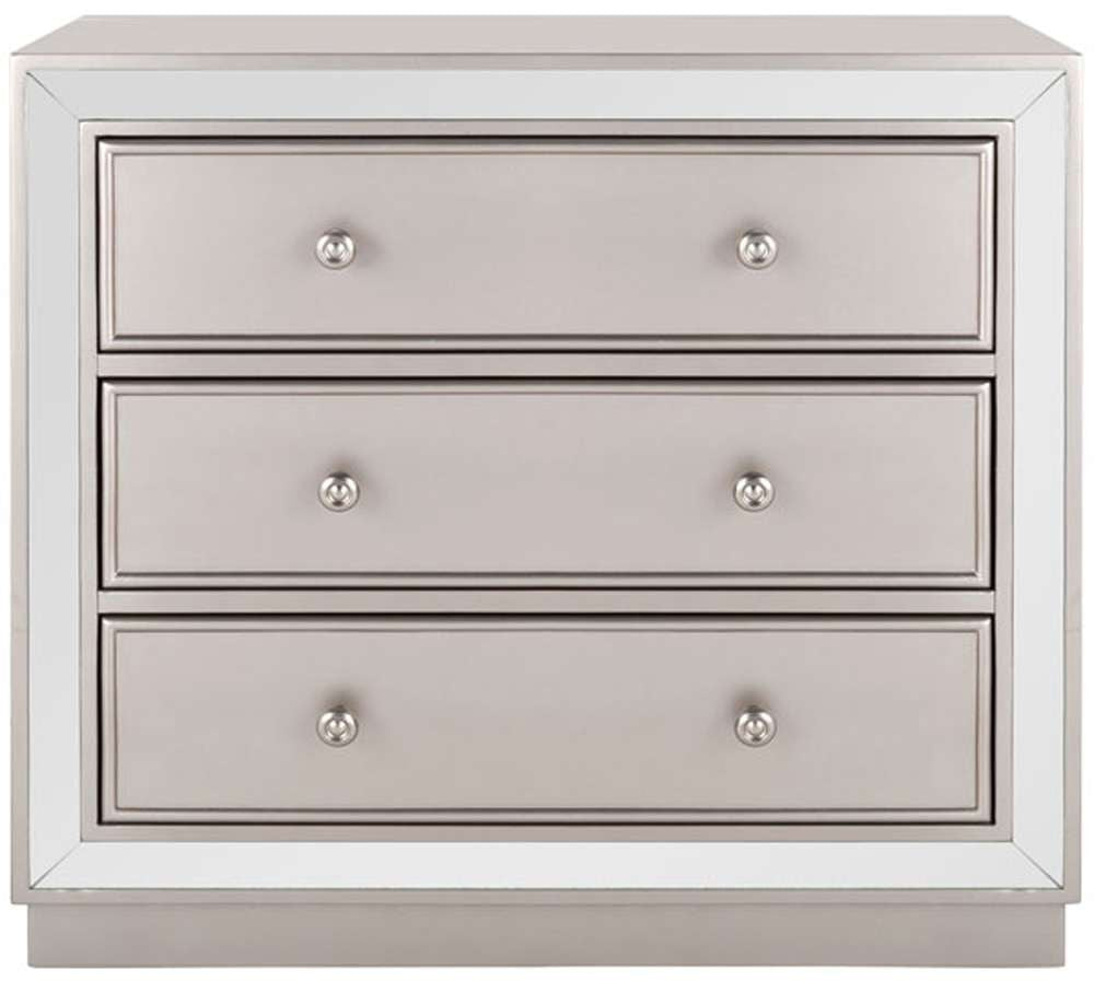 Safavieh - Basie 3 Drawer Chest - Champagne - Mirror - CHS6414A veiw 1