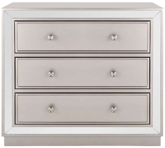 Safavieh - Basie 3 Drawer Chest - Champagne - Mirror - CHS6414A veiw 1