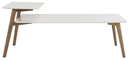 Safavieh - Basil 2 Tier Coffee Table - White - Oak - FOX8200A veiw 1