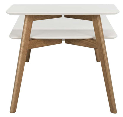 Safavieh - Basil 2 Tier Coffee Table - White - Oak - FOX8200A veiw 4