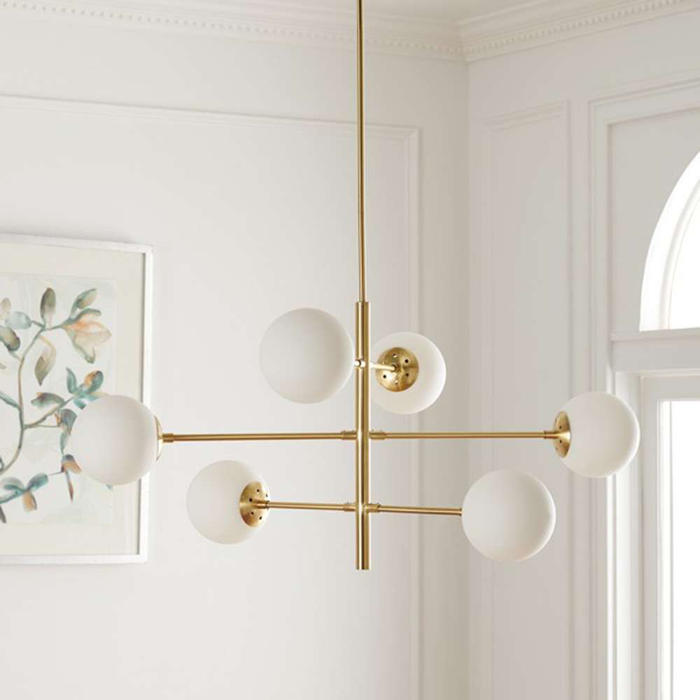 Safavieh - Bassett 6Lt 32in Chandelier - Gold - CHA7003A veiw 1