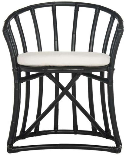 Safavieh - Bates Accent Chair - White - Black - WIK6500A veiw 1