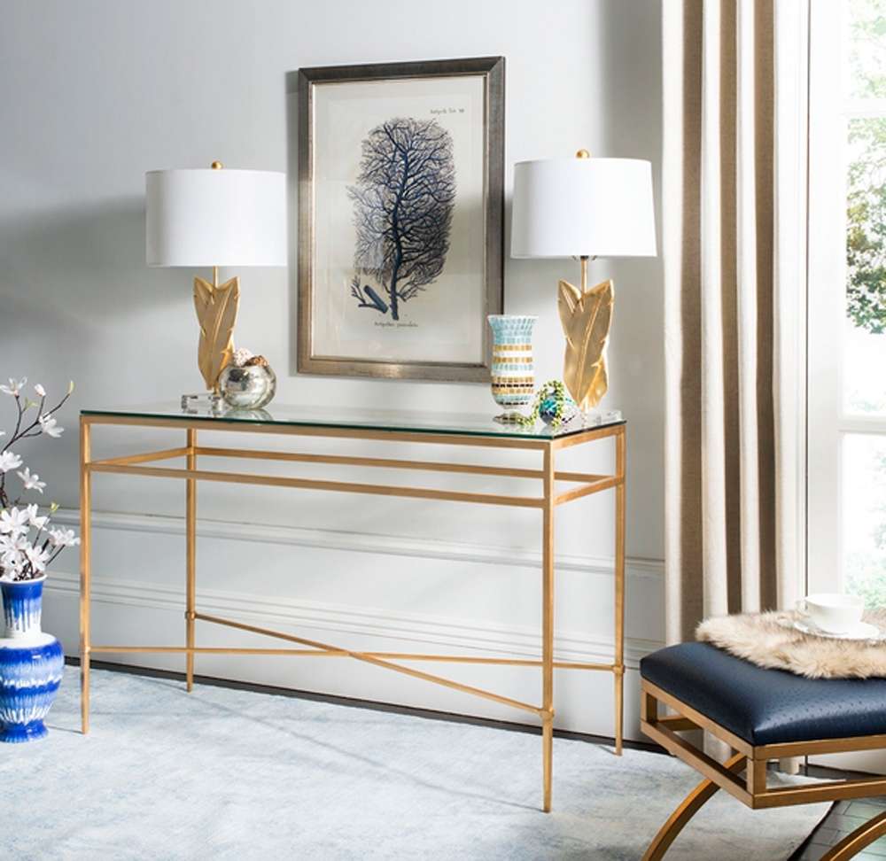 Safavieh - Couture - Baumgarten Console Table - Gold - AMH8305A veiw 2