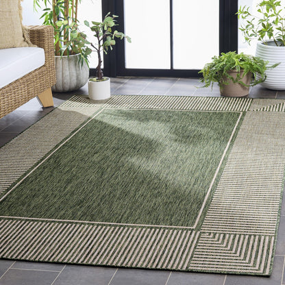 Safavieh - Beach House 300Y Green / Beige - 5.3" X 7.6" - BHS300Y-5 view 2