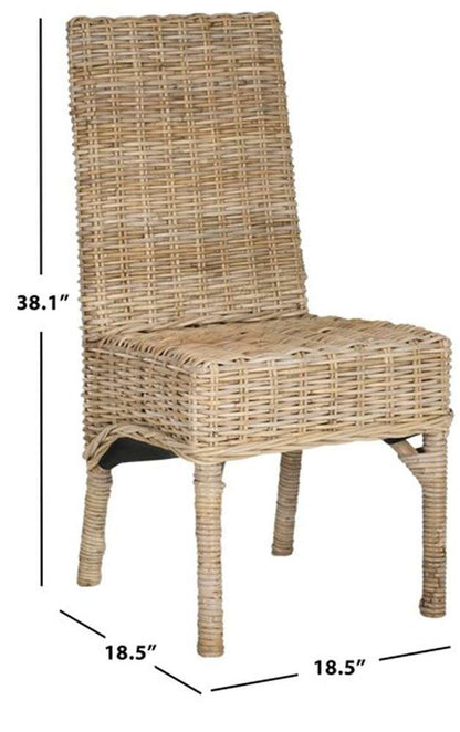 Safavieh - Beacon Side Chair - Natural Unfinished  (Set of 2) - FOX6519A-SET2 veiw 2