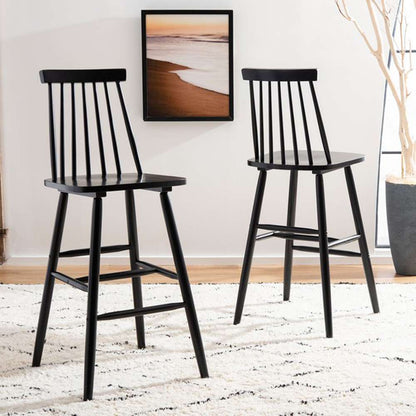 Safavieh - Beaufort Bar Stool - Black  (Set of 2) - BST8500B-SET2 veiw 2