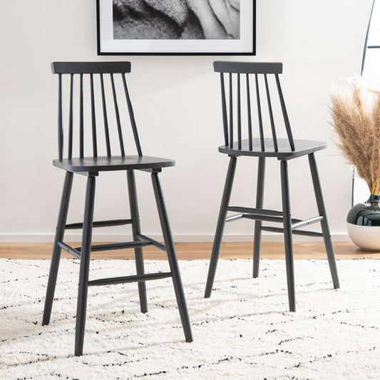 Safavieh - Beaufort Bar Stool - Grey  (Set of 2) - BST8500D-SET2 veiw 2