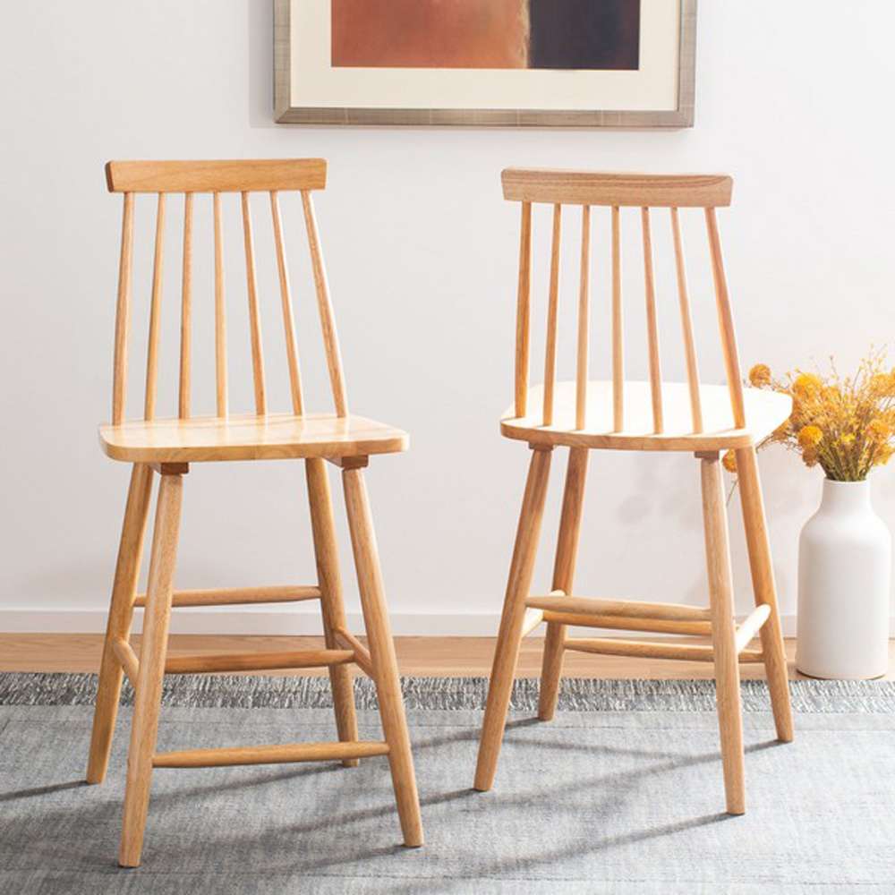Safavieh - Beaufort Counter Stool - Natural  (Set of 2) - BST8501C-SET2 veiw 2