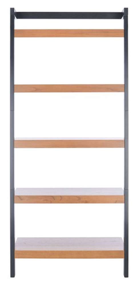 Safavieh - Beauregard 5 Tier Leaning Etagere - Natural - Charcoal - ETG9402A veiw 1